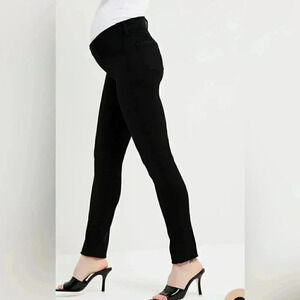 J brand MamaJ casual stretch stylish trendy skinny blck maternity denim jeans 24